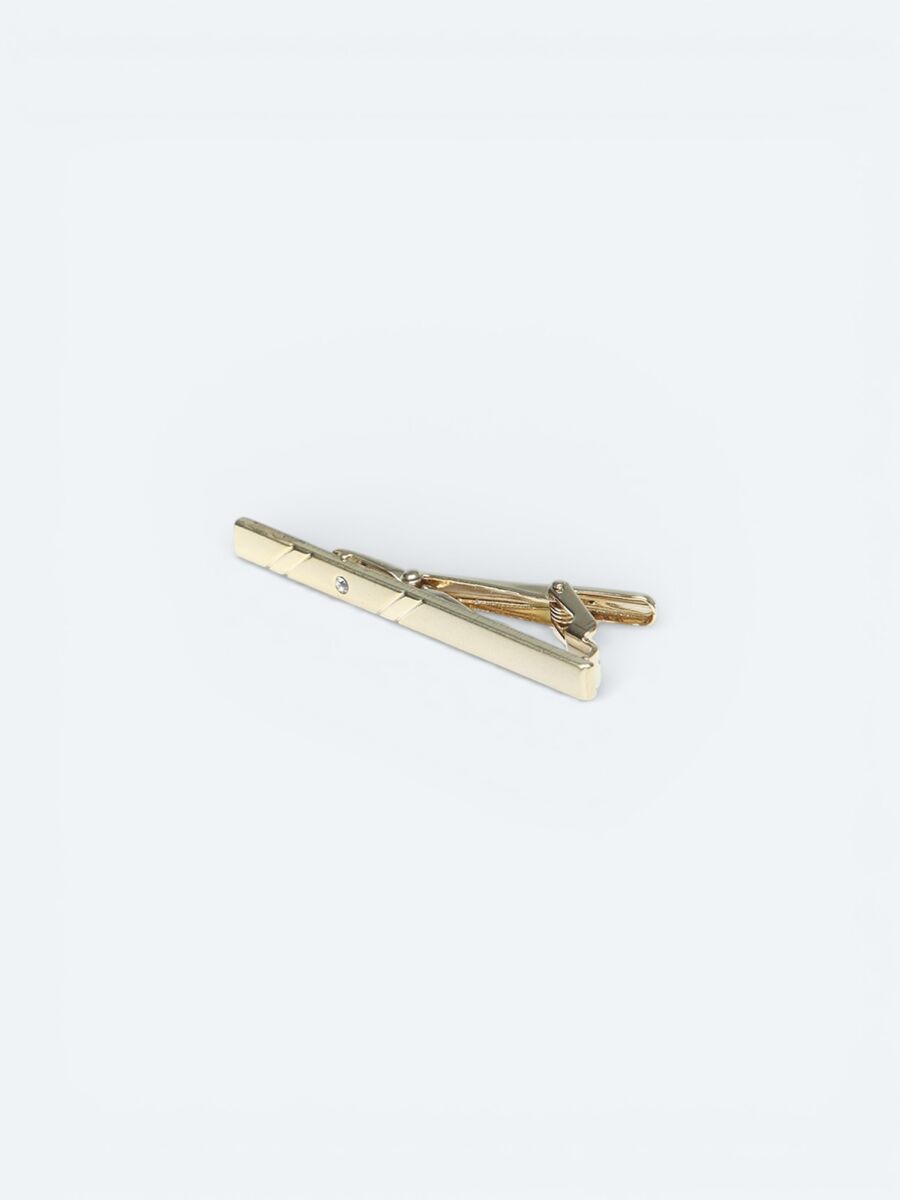 Gold Brass Tie Needle - 1