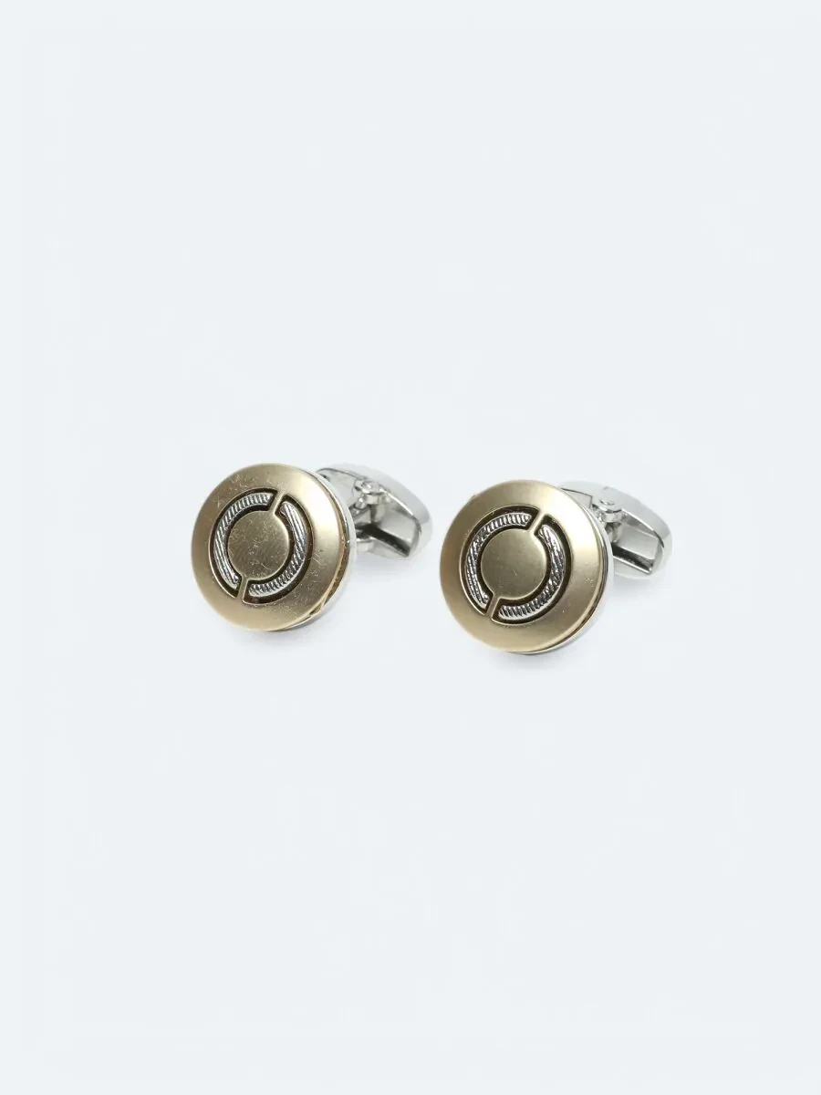 Gold Metal Cuff Link - 1