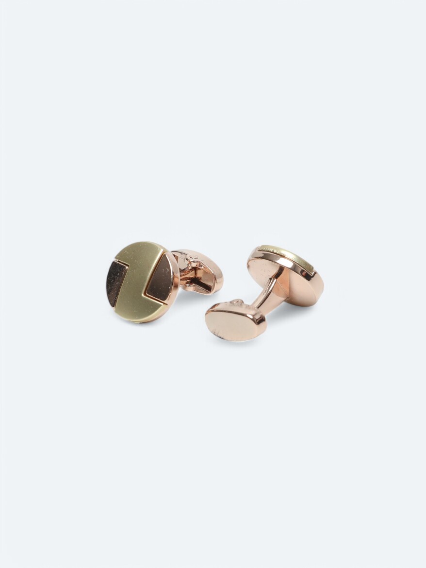 Gold Metal Cuff Link - 2