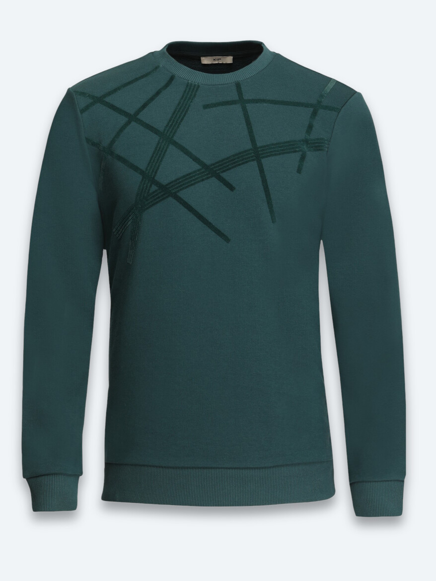 Green Crew Neck Sweatshirt - 6