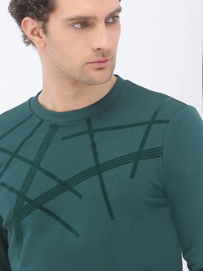 Green Crew Neck Sweatshirt - 4