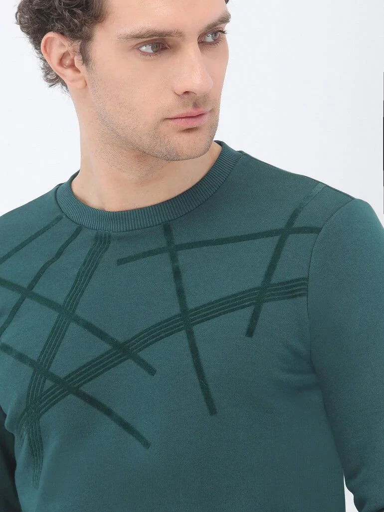 Green Crew Neck Sweatshirt - 4