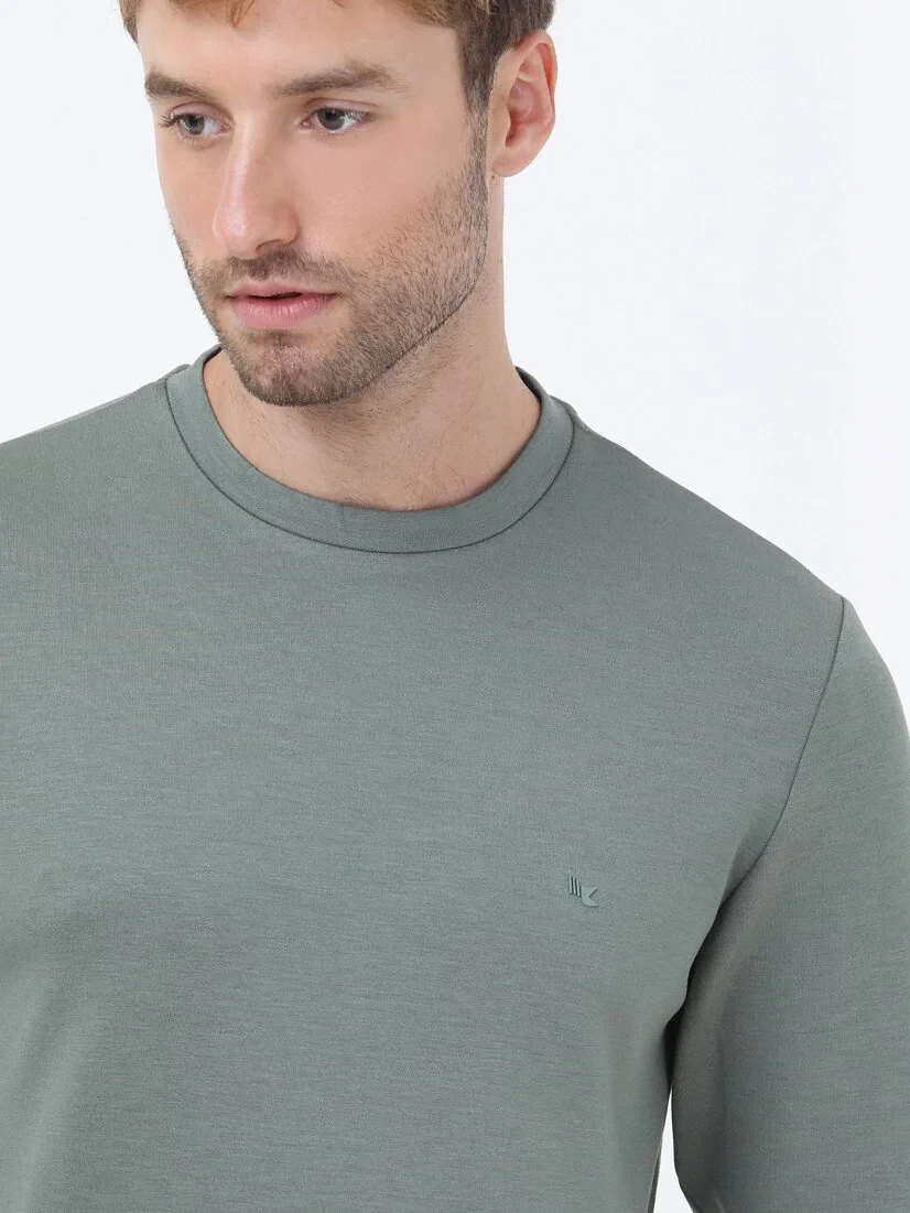 Green Crew Neck Sweatshirt 