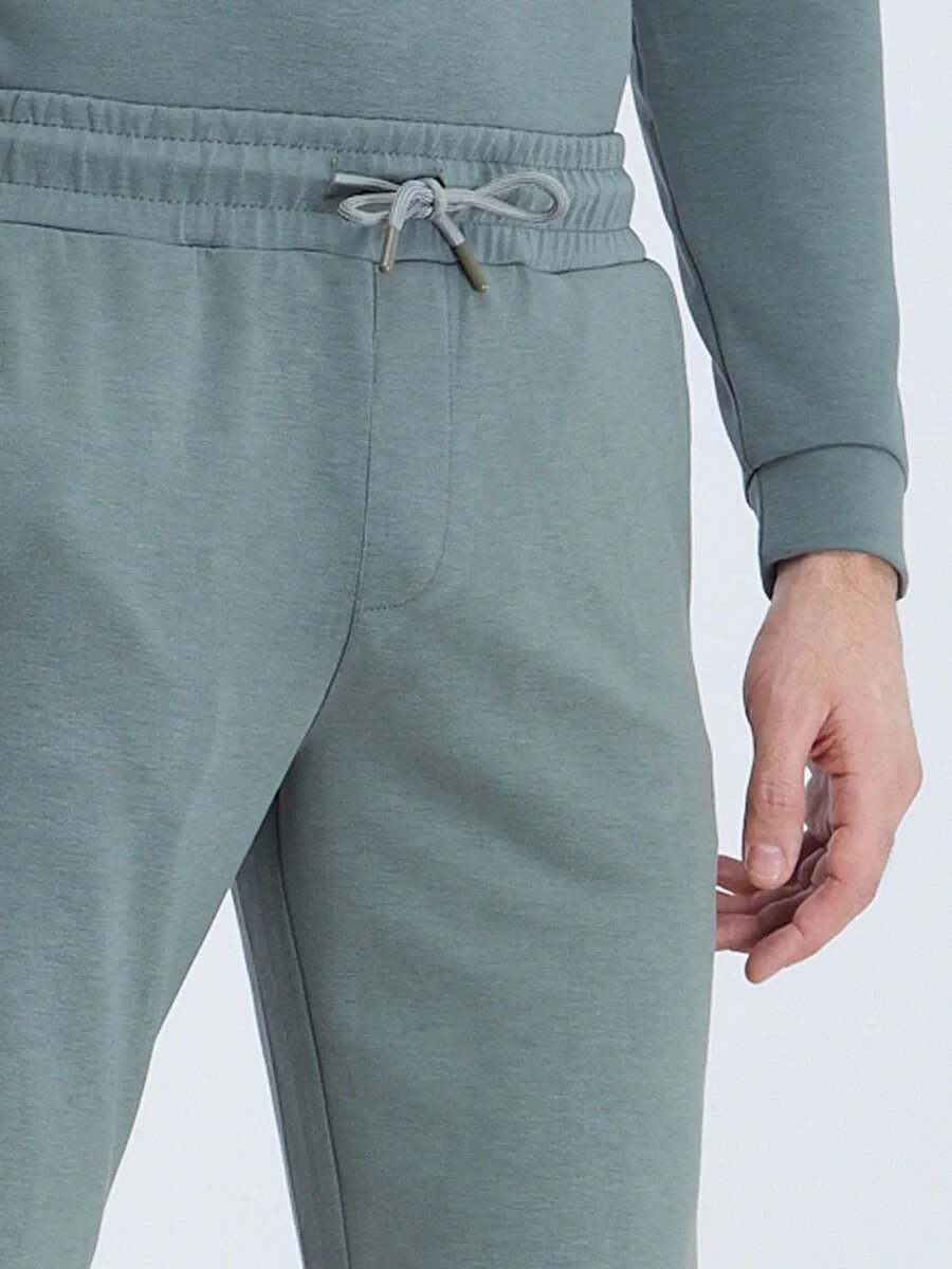 Green Knitting Jogging Fit Sport Bermuda - 3