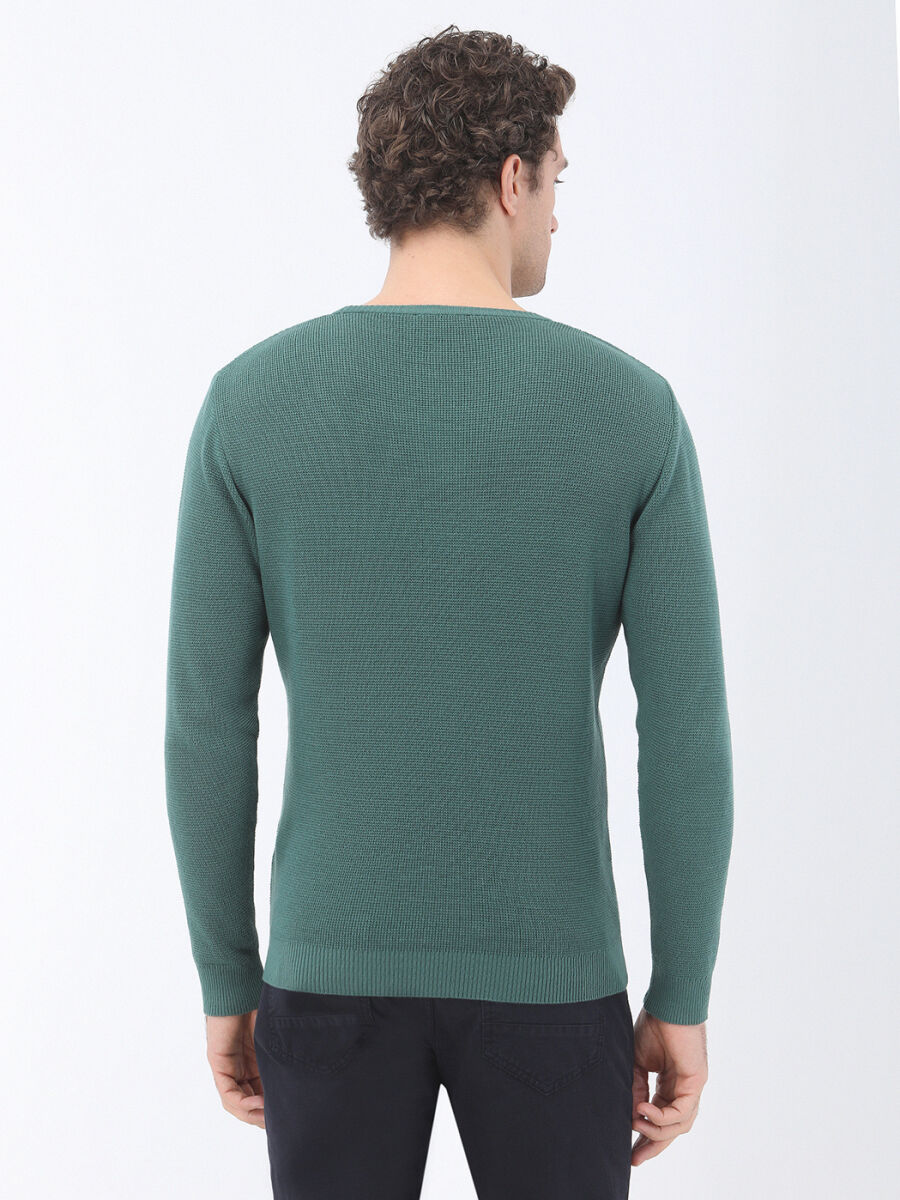 Green Knitwear Sweatshirt - 5