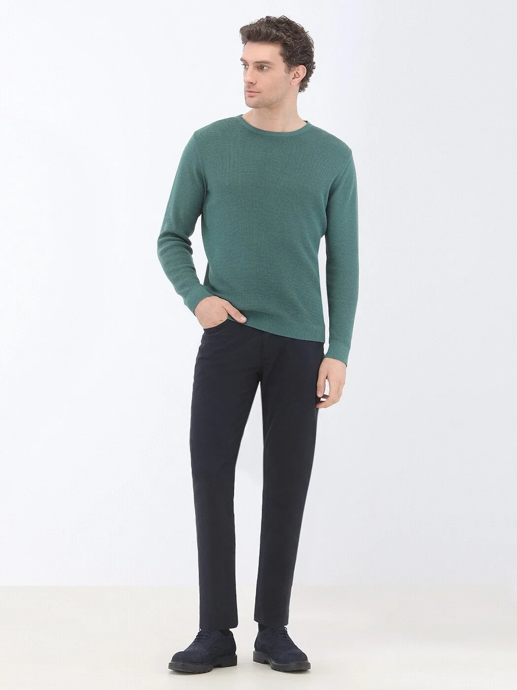 Green Knitwear Sweatshirt - 2