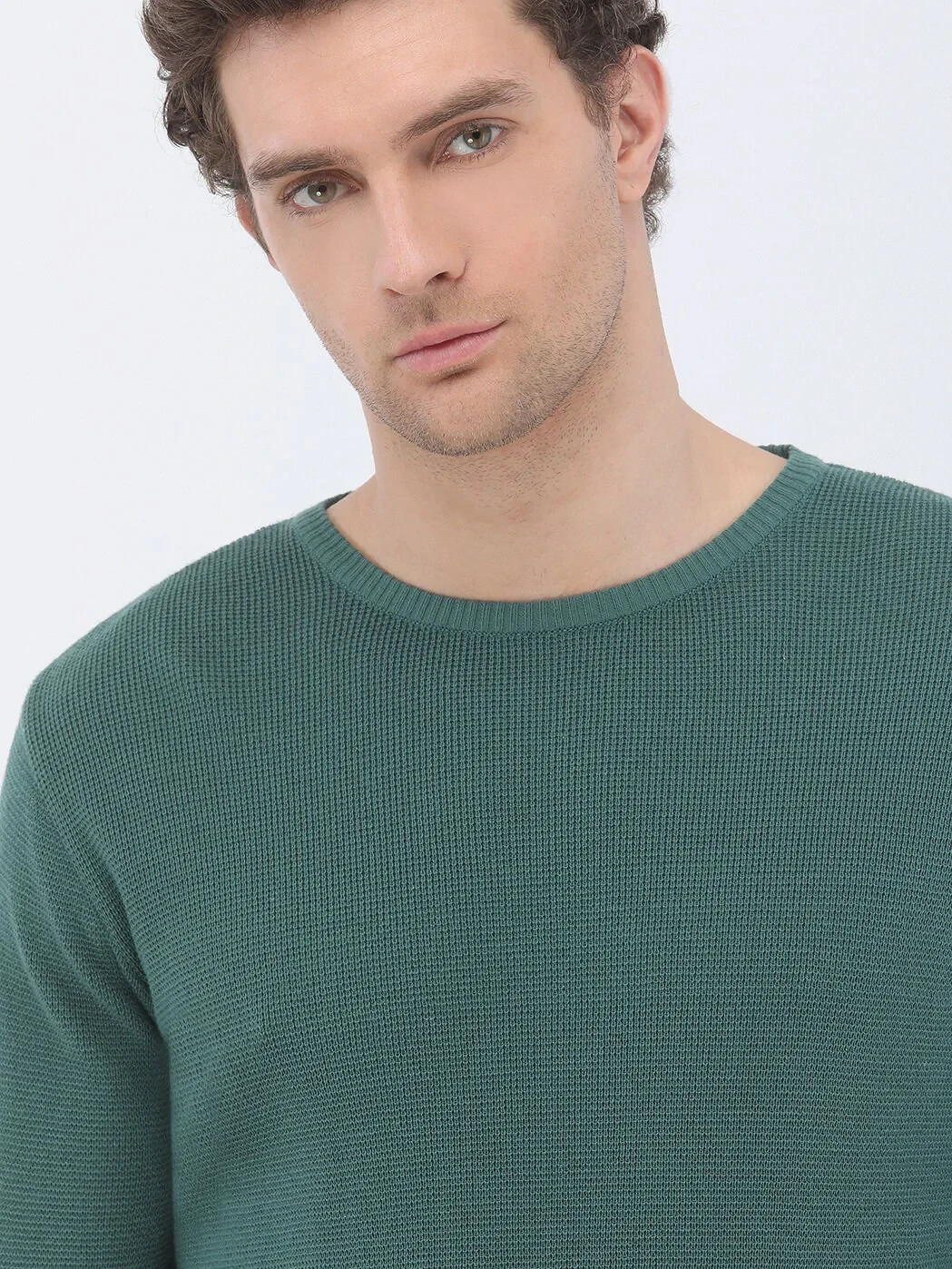 Green Knitwear Sweatshirt - 4