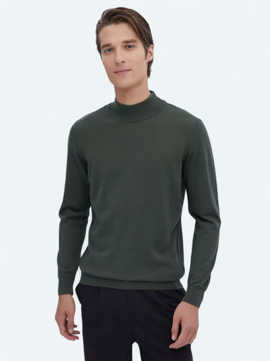 Green Knitwear Sweatshirt - 1