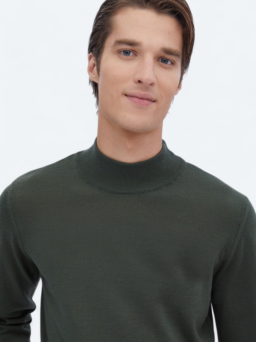 Green Knitwear Sweatshirt - 3