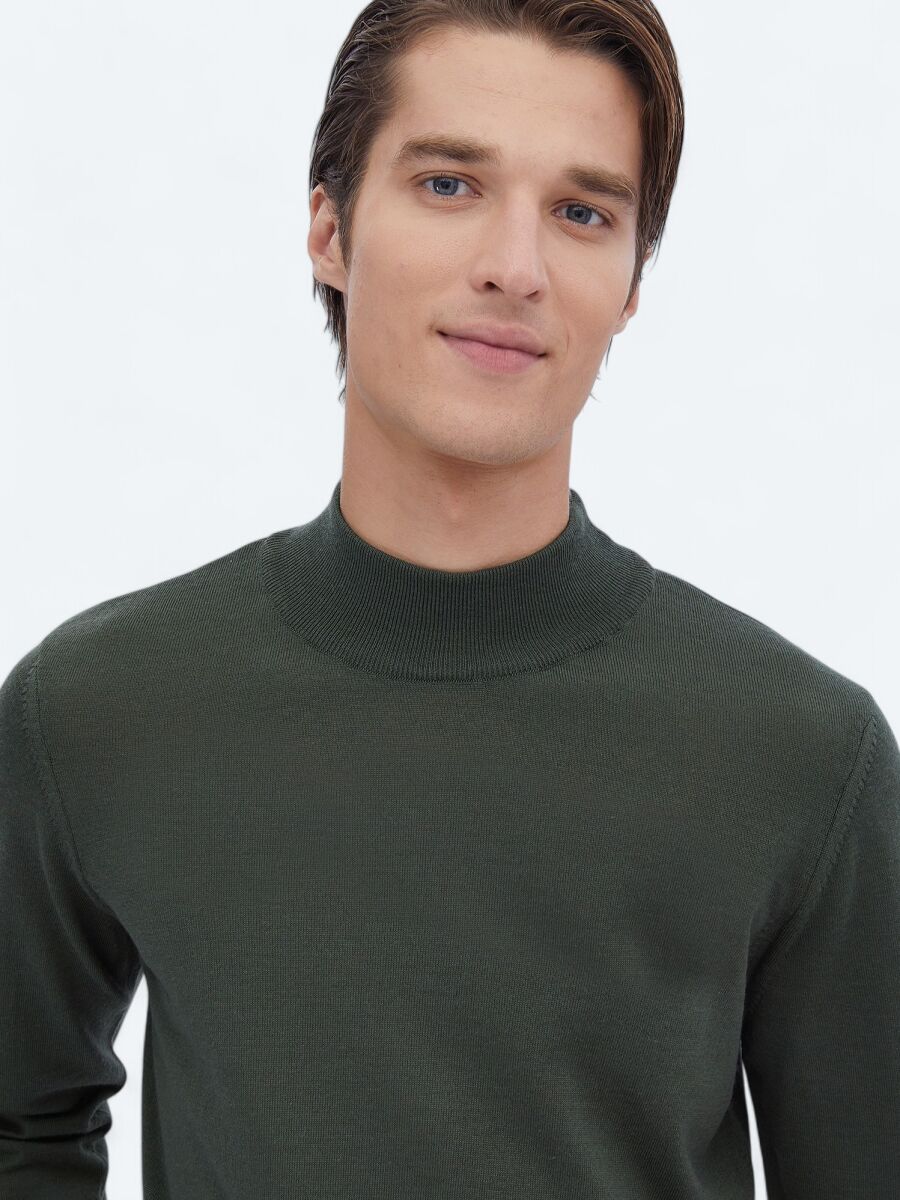 Green Knitwear Sweatshirt - 3