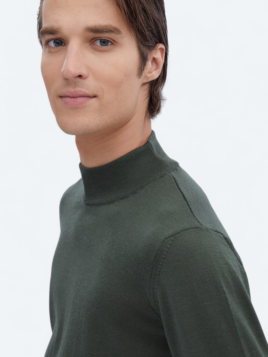 Green Knitwear Sweatshirt - 4