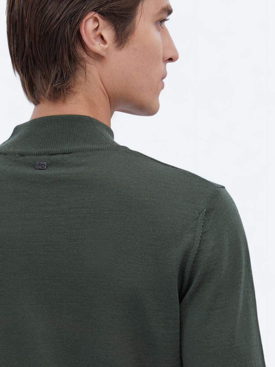 Green Knitwear Sweatshirt - 5