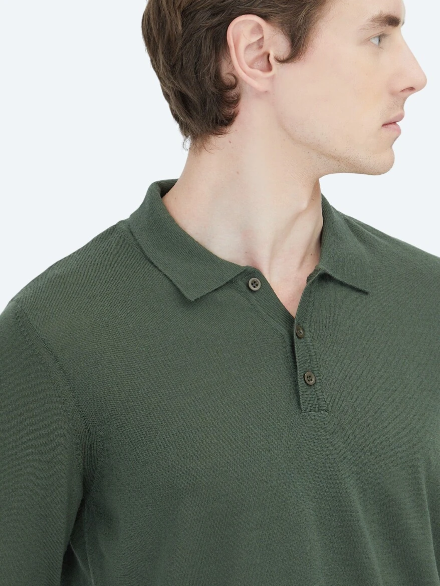 Green Knitwear Sweatshirt - 4