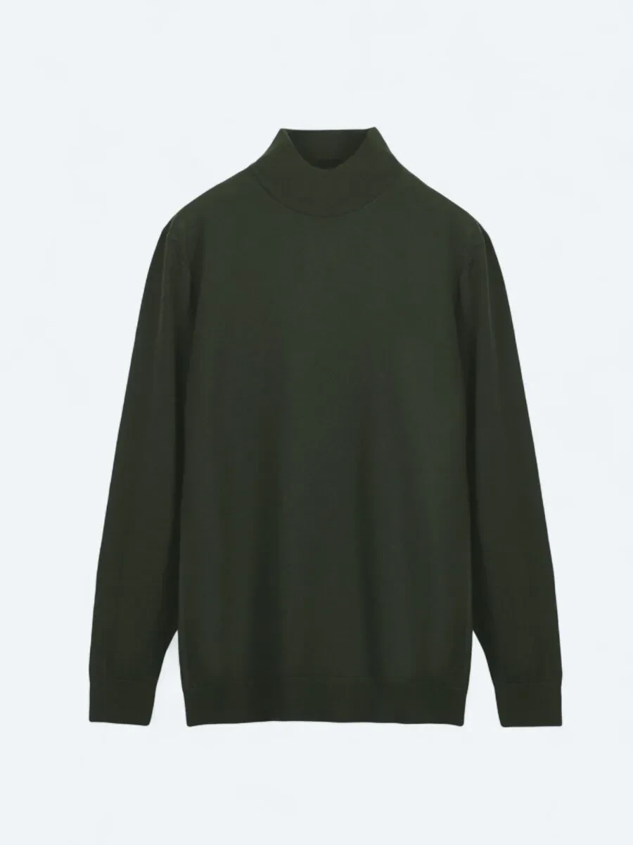 Green Knitwear Sweatshirt - 1