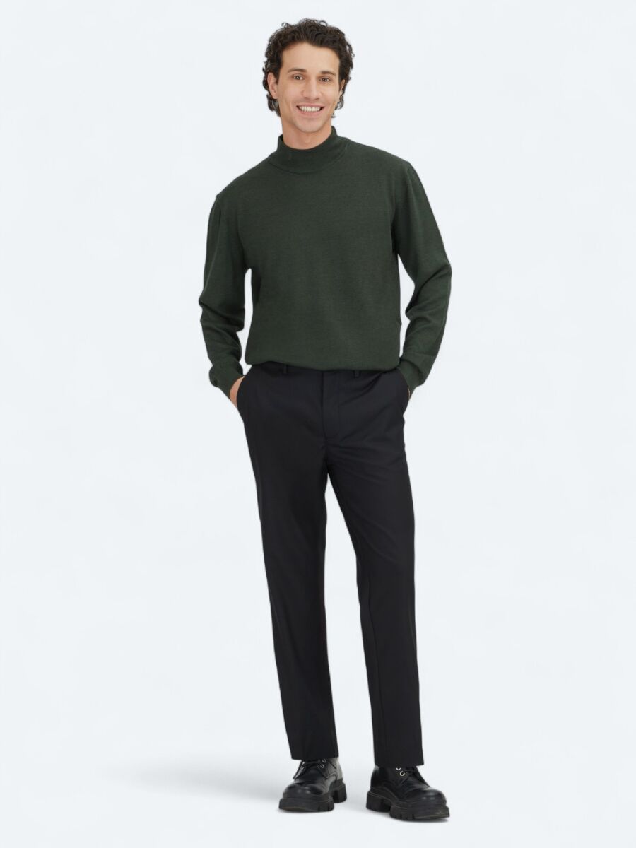 Green Knitwear Sweatshirt - 2