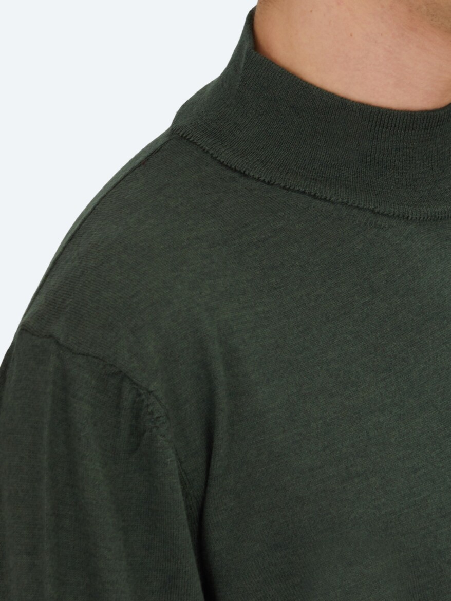 Green Knitwear Sweatshirt - 4
