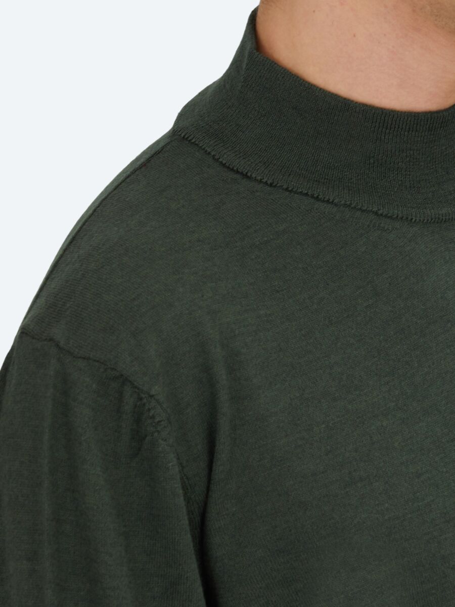 Green Knitwear Sweatshirt - 4