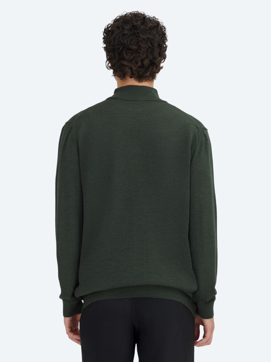 Green Knitwear Sweatshirt - 5