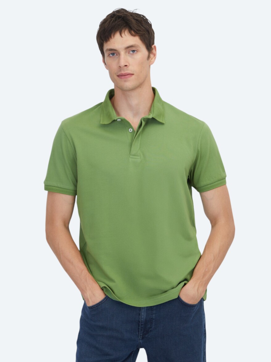 Green Plain 100% Cotton T-Shirt 