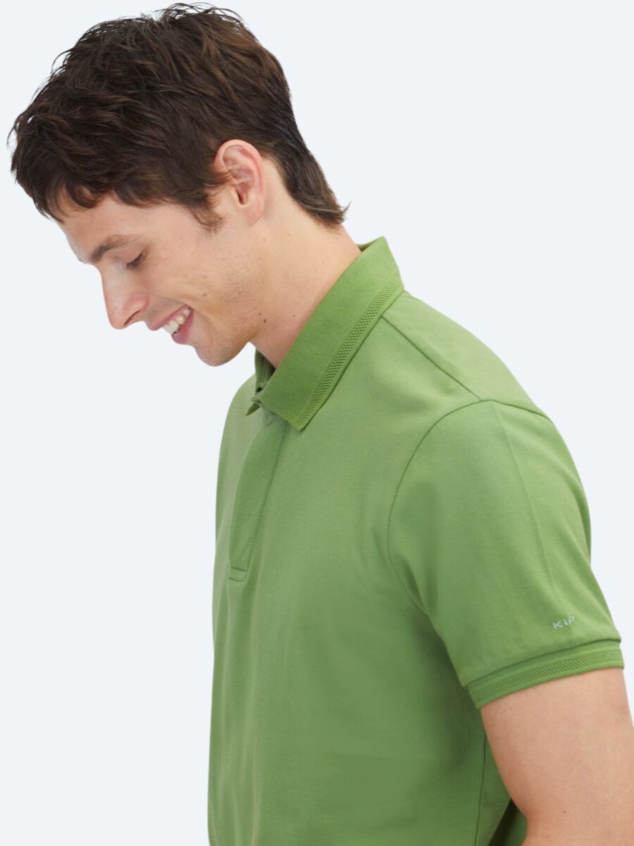 Green Plain 100% Cotton T-Shirt - 3