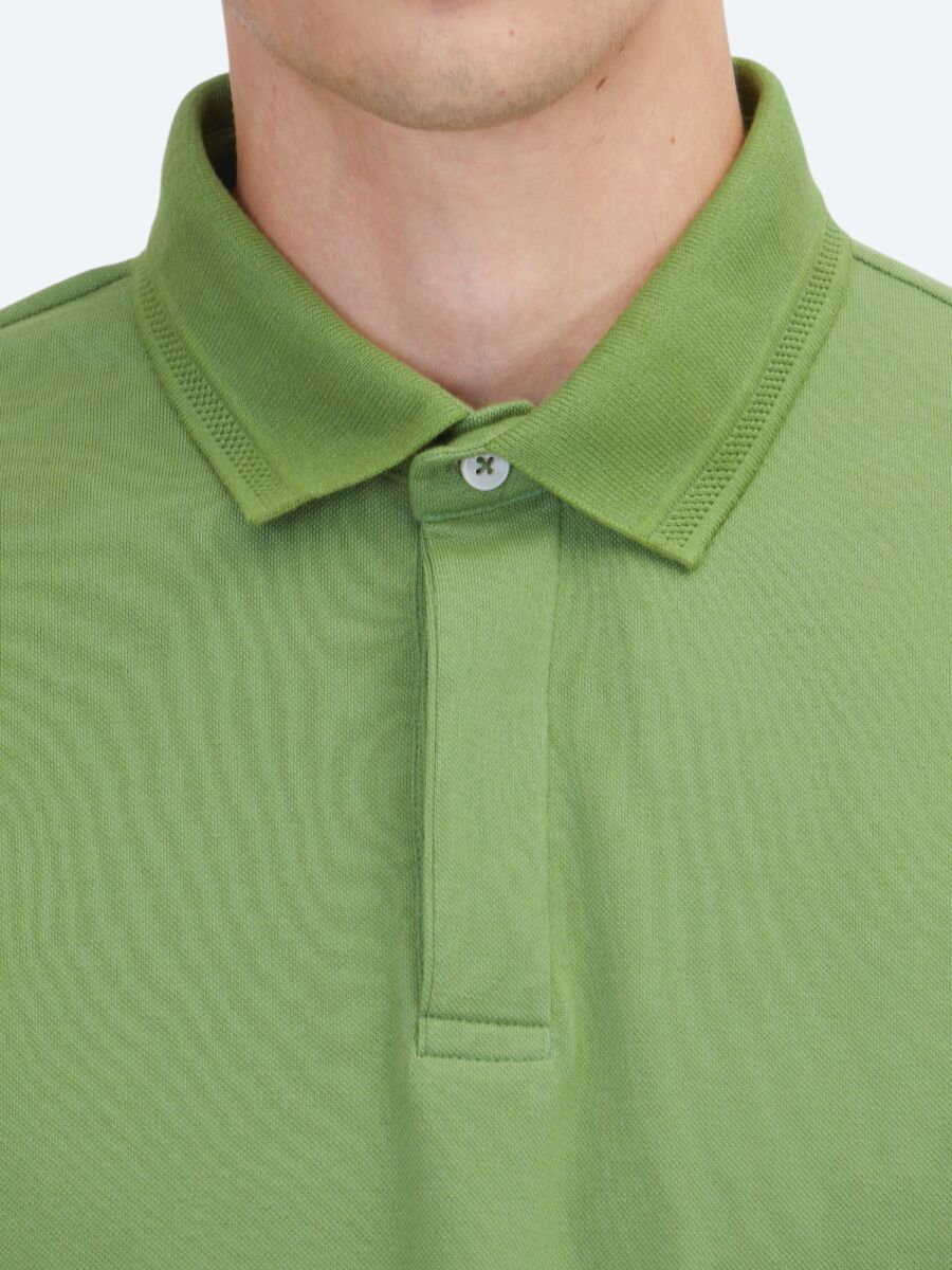 Green Plain 100% Cotton T-Shirt - 5