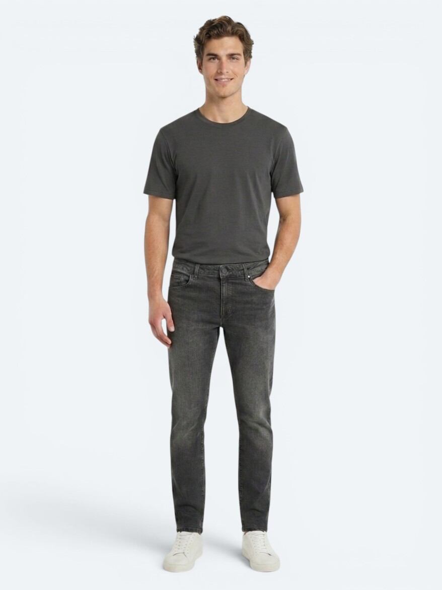 Green Regular Fit Denim 100% Cotton Trousers - KİP