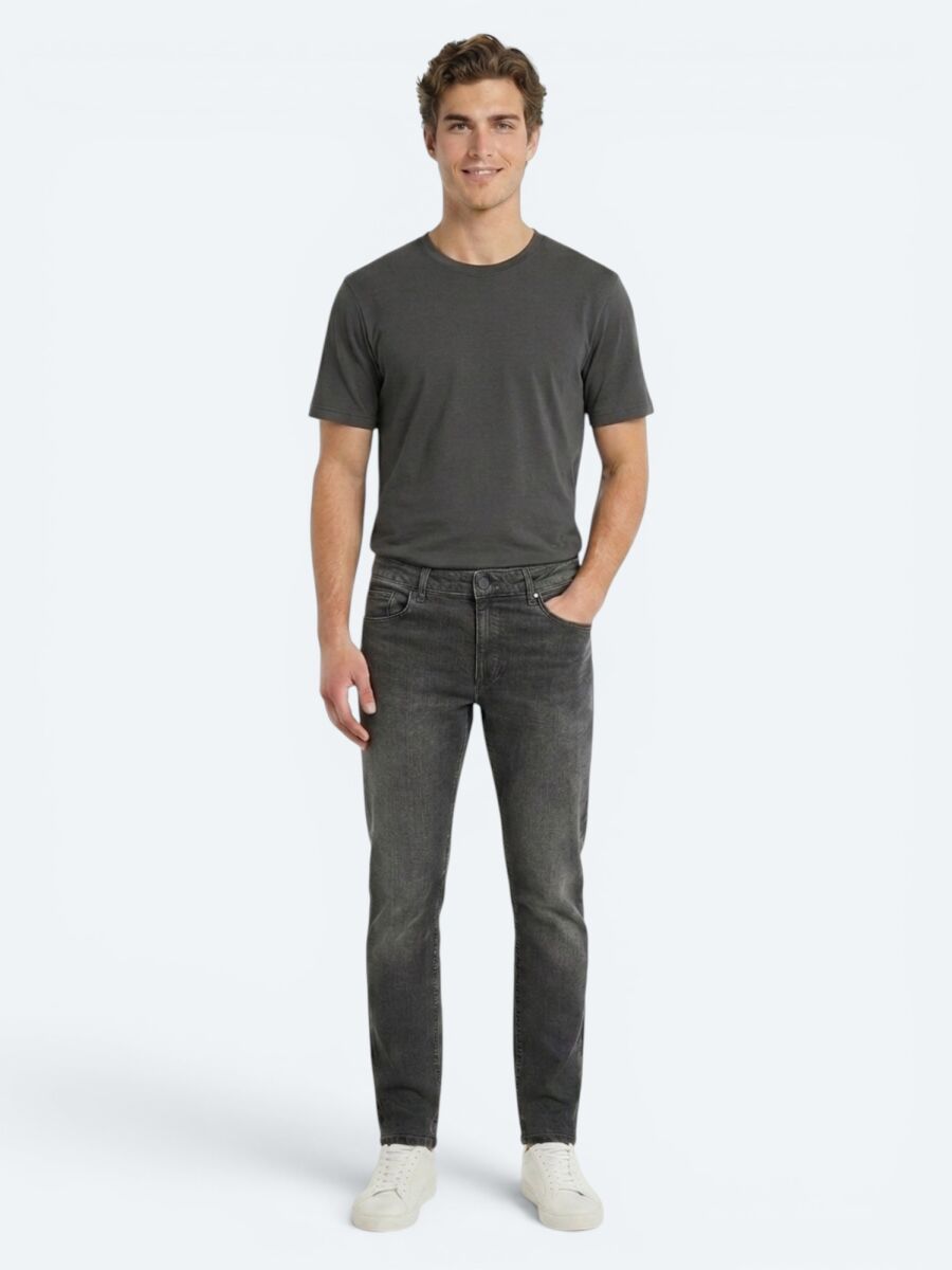 Green Regular Fit Denim 100% Cotton Trousers - 1