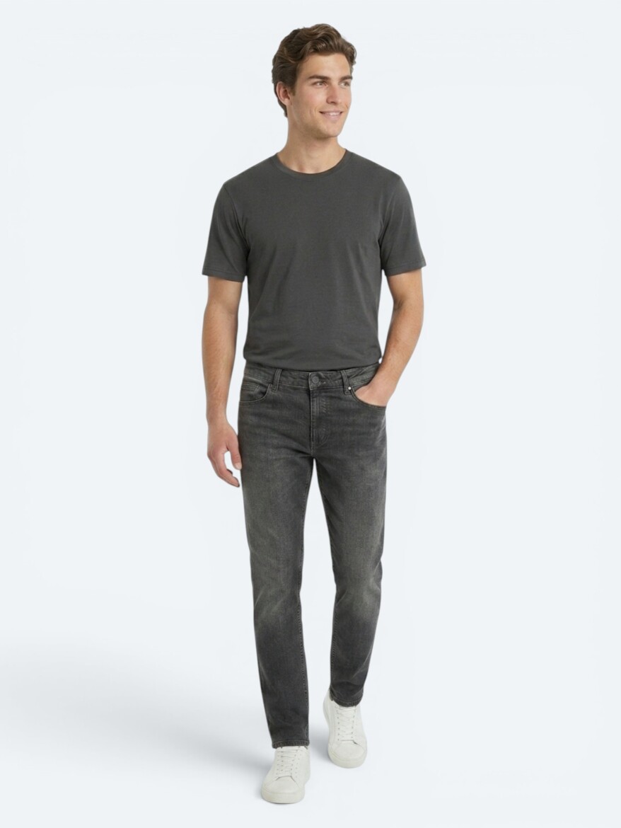 Green Regular Fit Denim 100% Cotton Trousers - KİP
