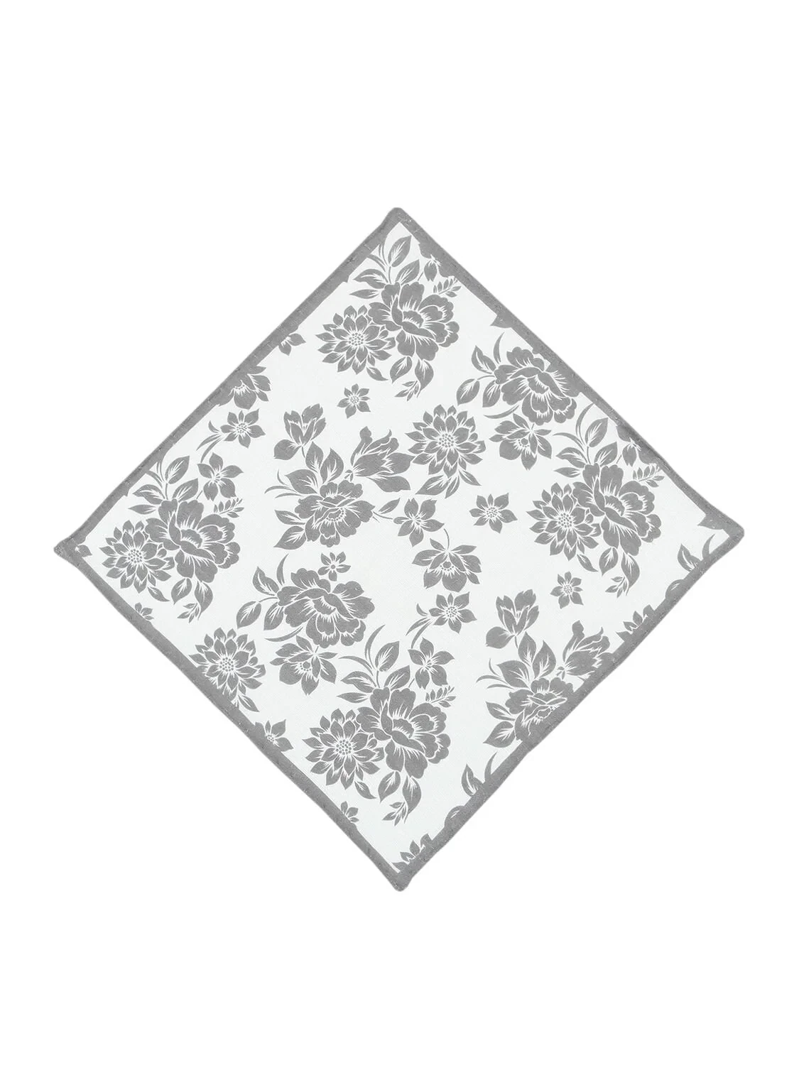 Grey %100 Keten Handkerchief - 1