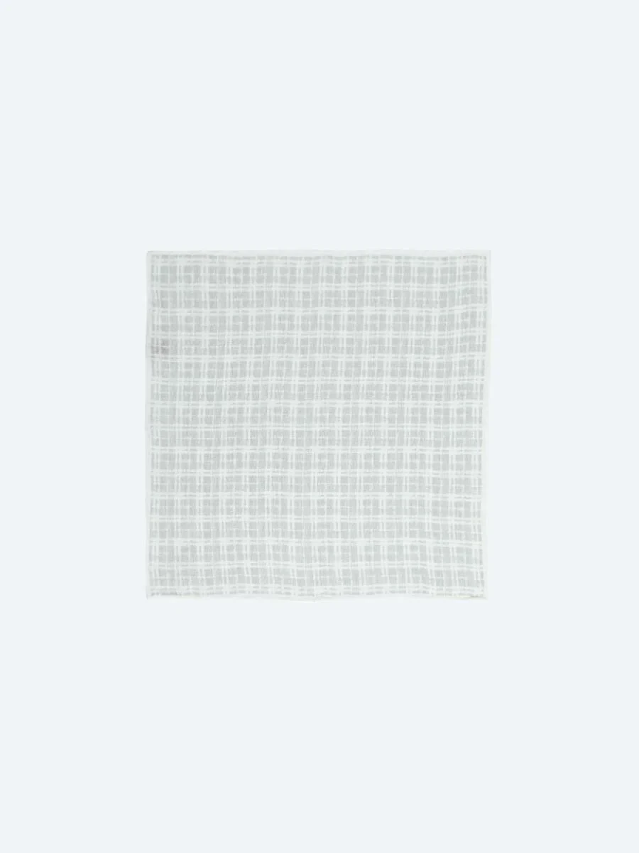 Grey %100 Keten Handkerchief - 1