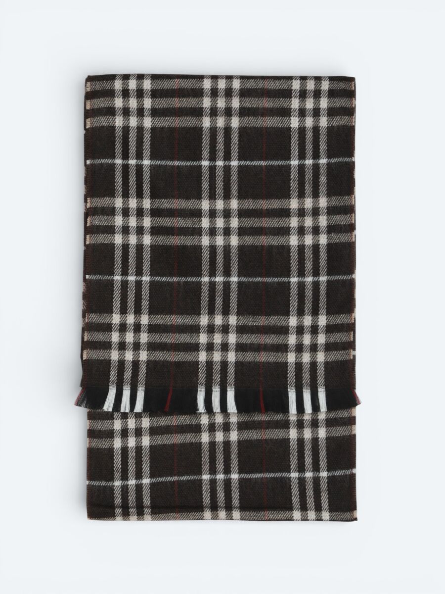 Grey %65 Akrilik ,%35 Yün Scarf - 1