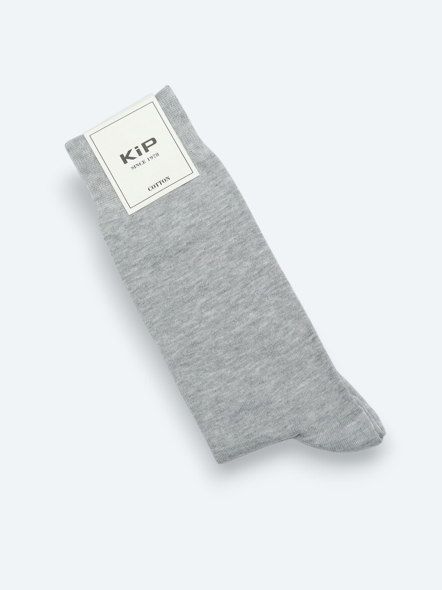 Grey %75 Pamuk ,%23 Polyamid ,%2 Elastan Socks 