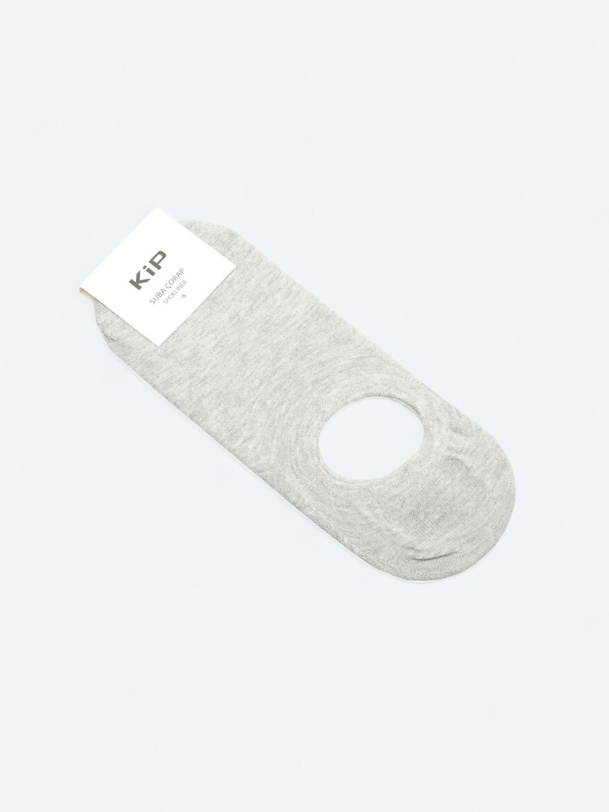 Grey %75 Pamuk ,%23 Polyamid ,%2 Elastan Socks 