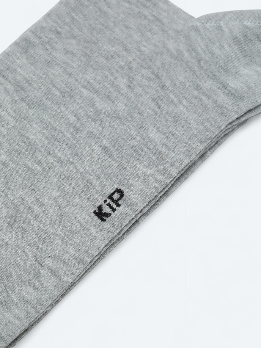 Grey %75 Pamuk ,%23 Polyamid ,%2 Elastan Socks - 2