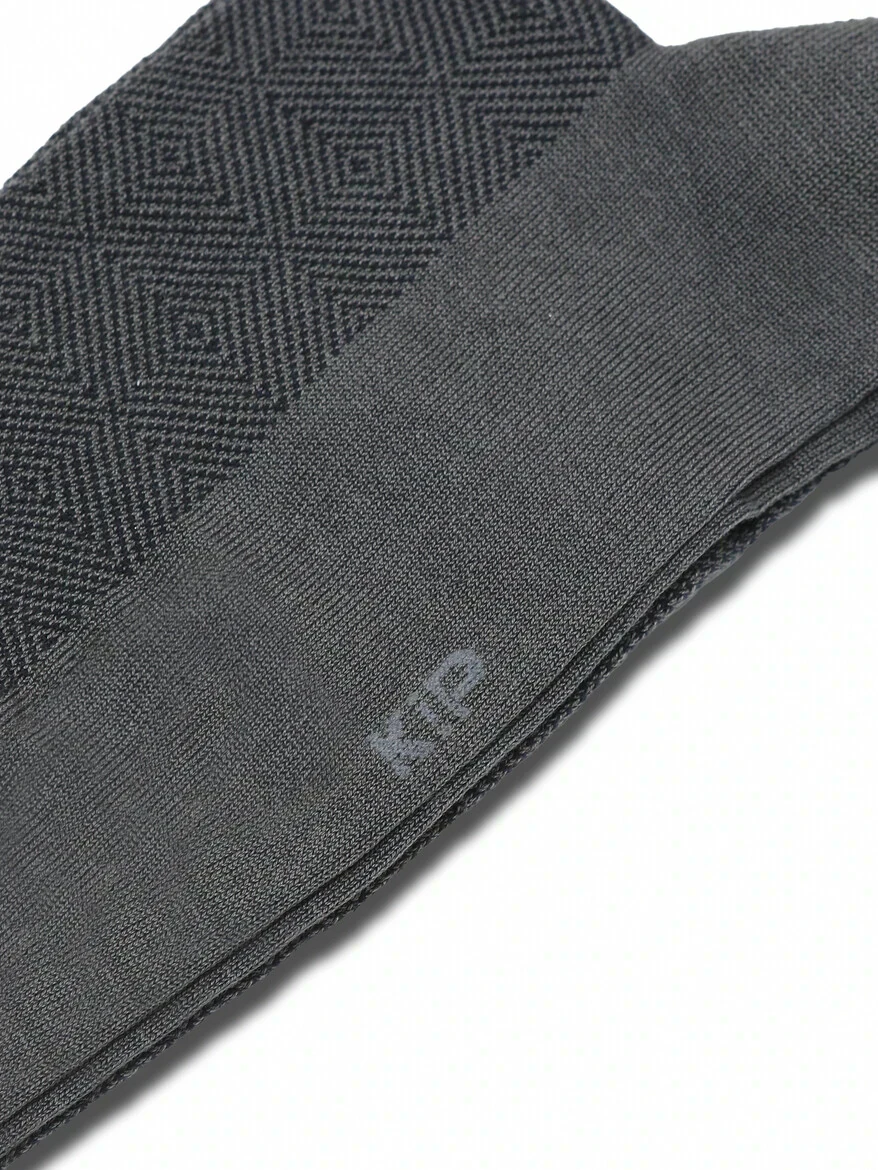 Grey %80 Pamuk ,%20 Polyamid Socks - 2