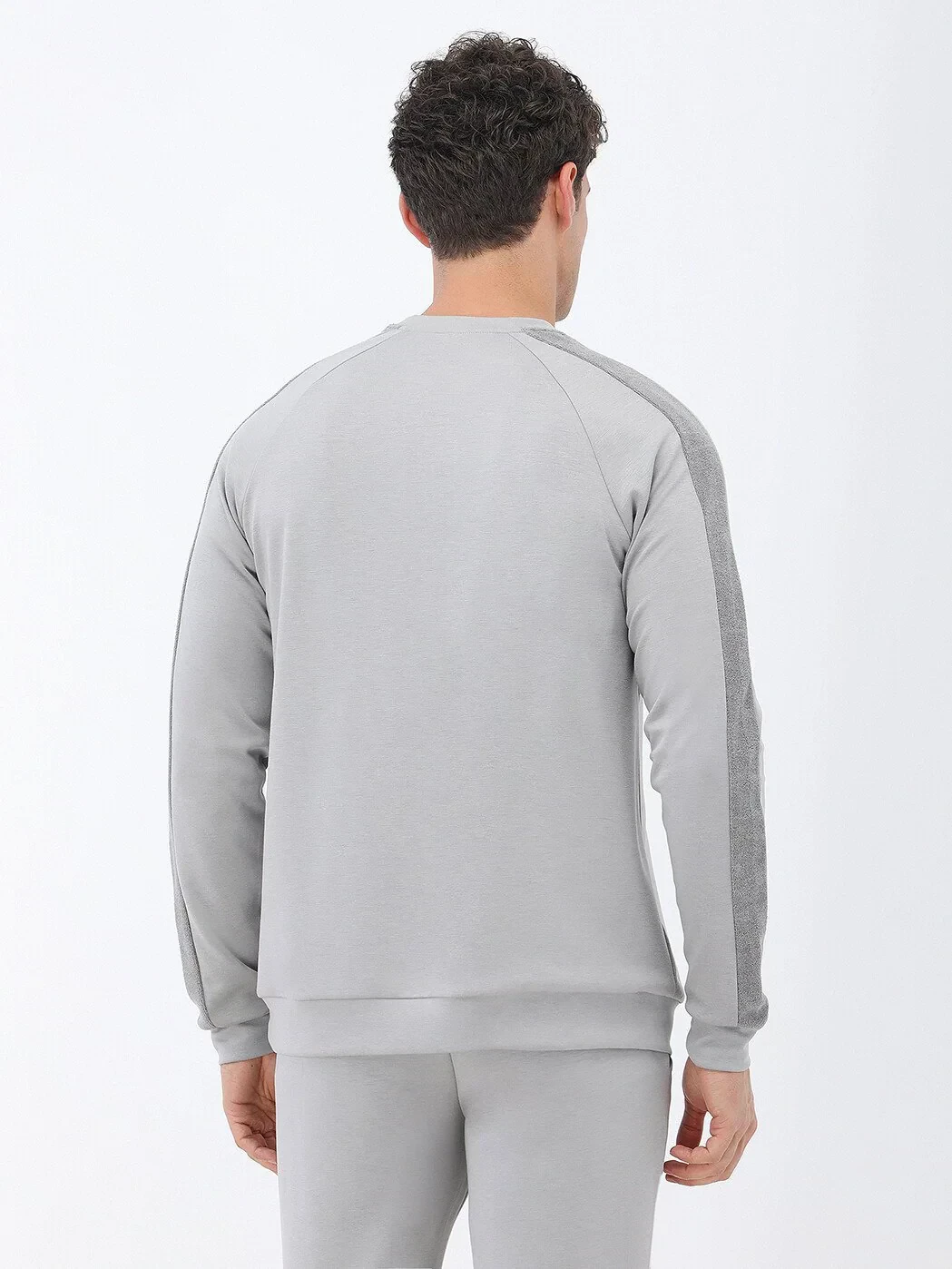 Grey Crew Neck Sweatshirt - 5
