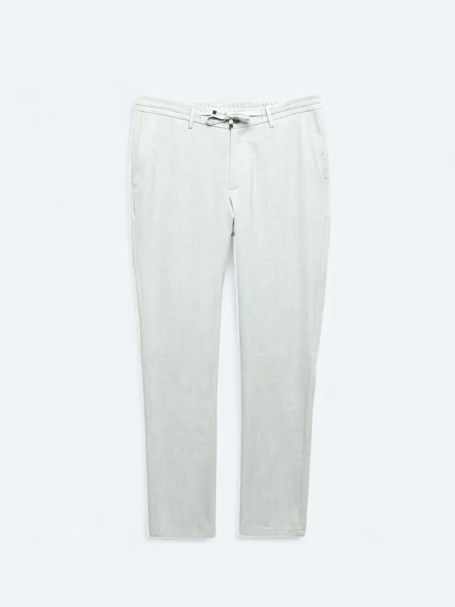 Grey Knitting Jogging Fit Casual Trousers - 5