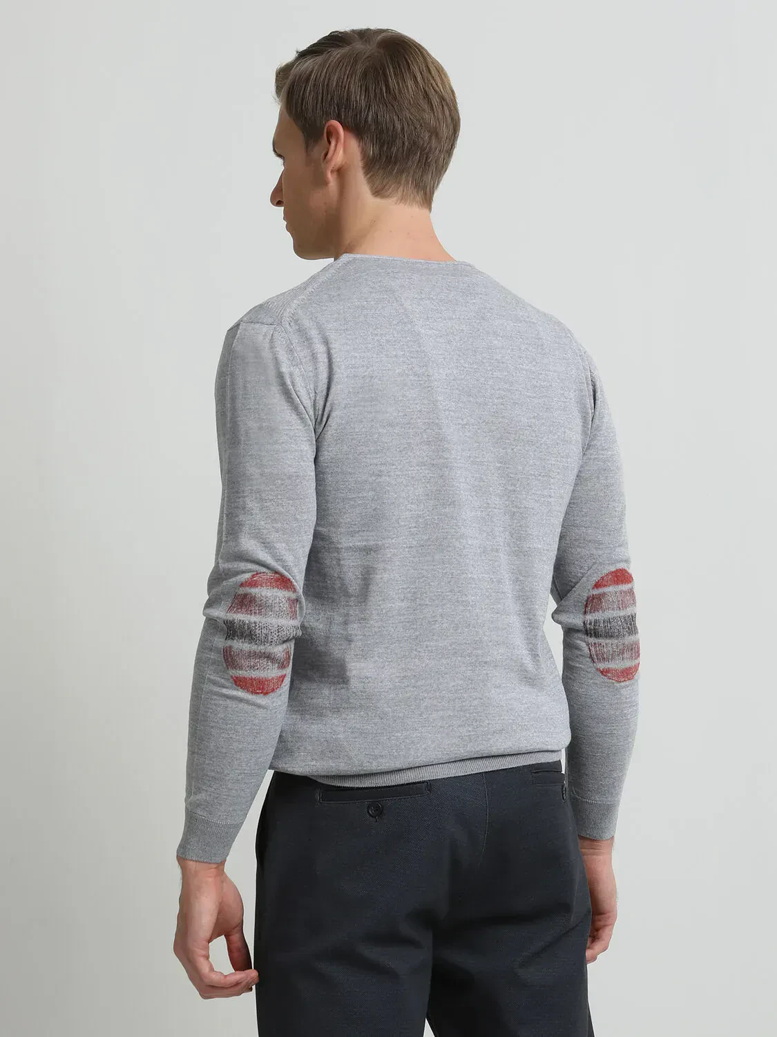 Grey Knitwear Sweatshirt - 4