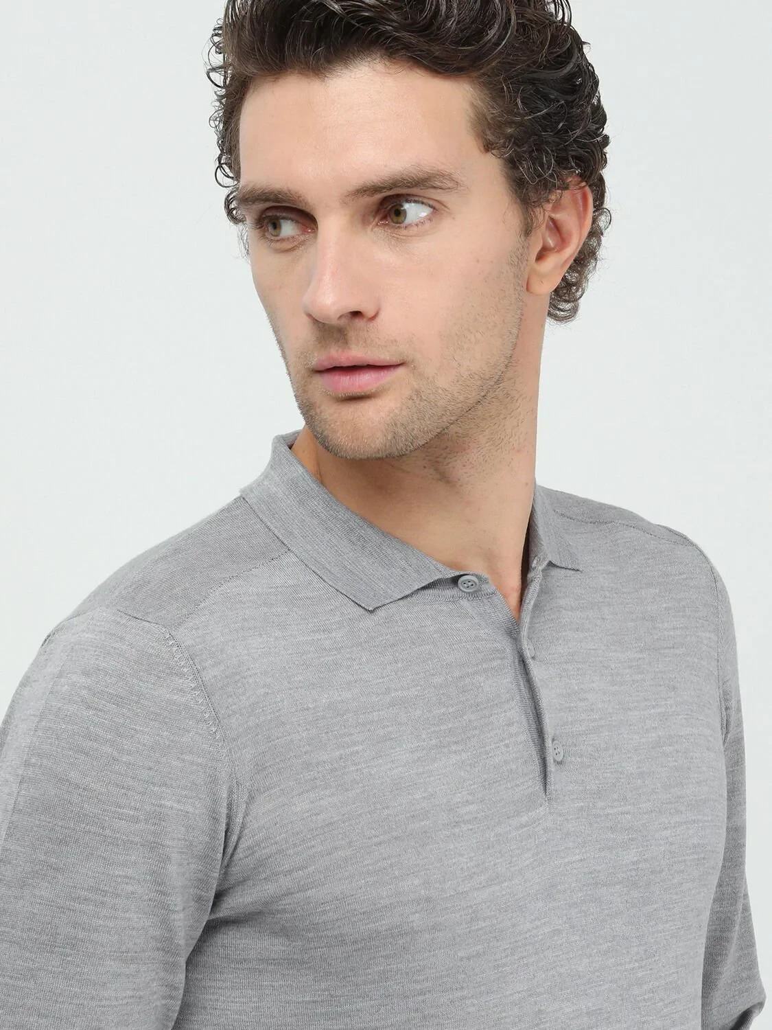 Grey Knitwear Sweatshirt - 3