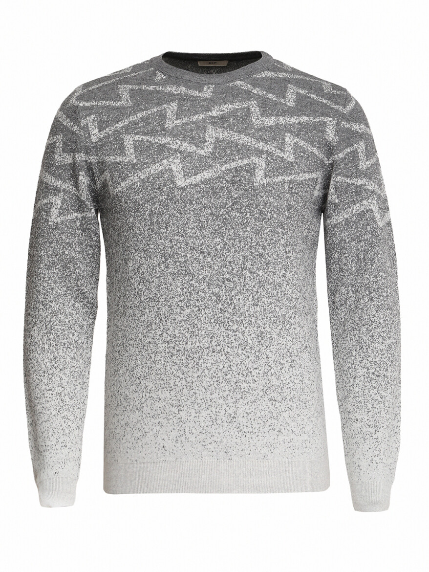 Grey Knitwear Sweatshirt - 6