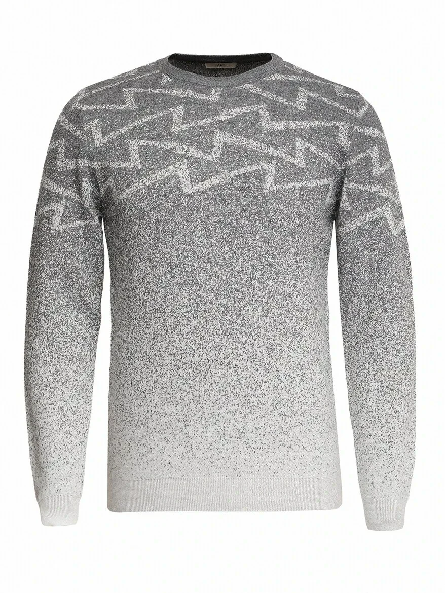 Grey Knitwear Sweatshirt - 6