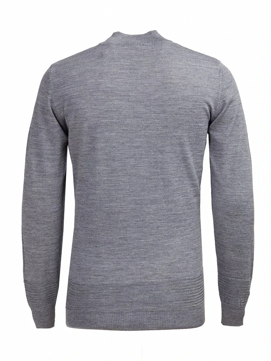 Grey Knitwear Sweatshirt 