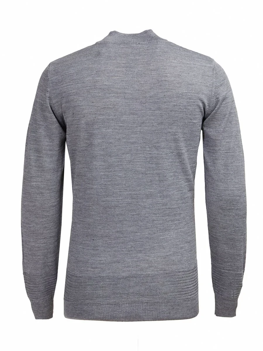 Grey Knitwear Sweatshirt - 3