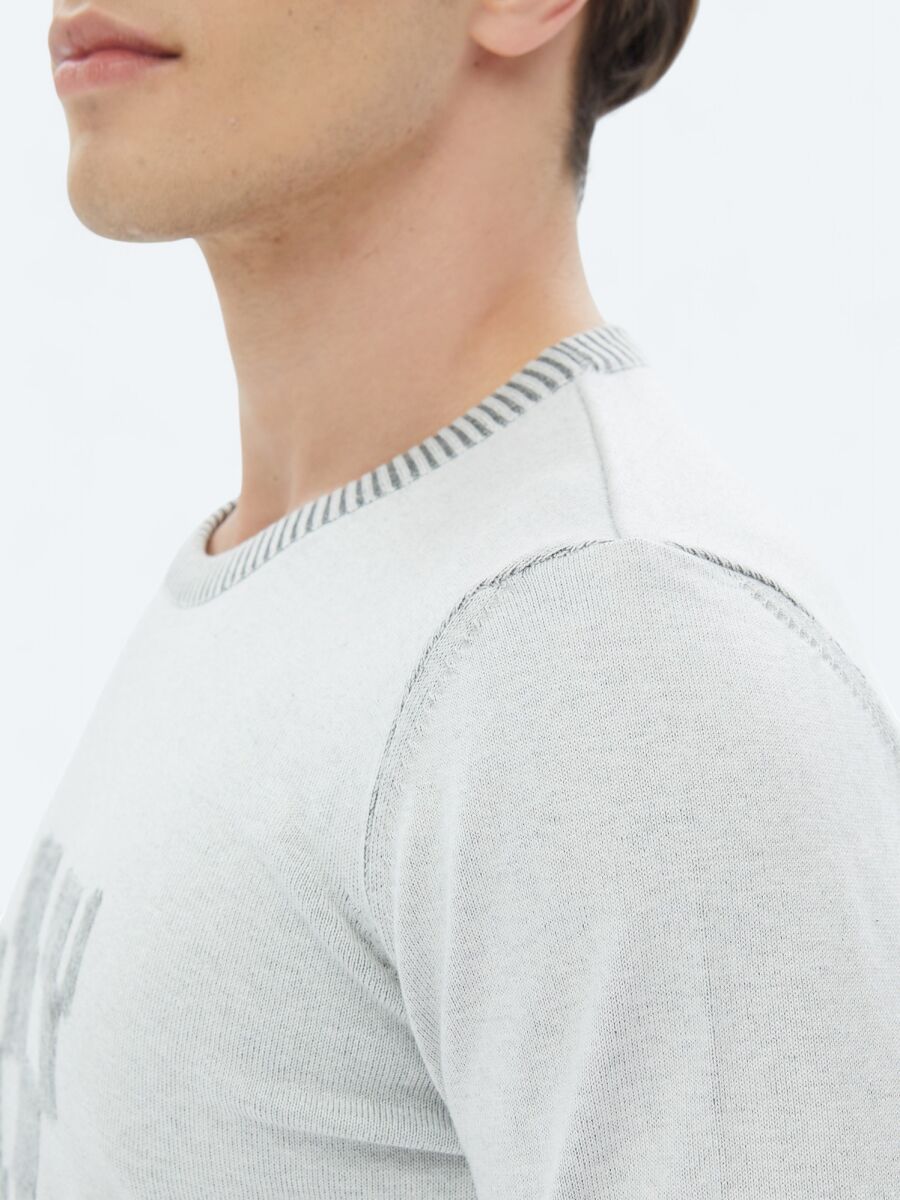 Grey Knitwear Sweatshirt - 6