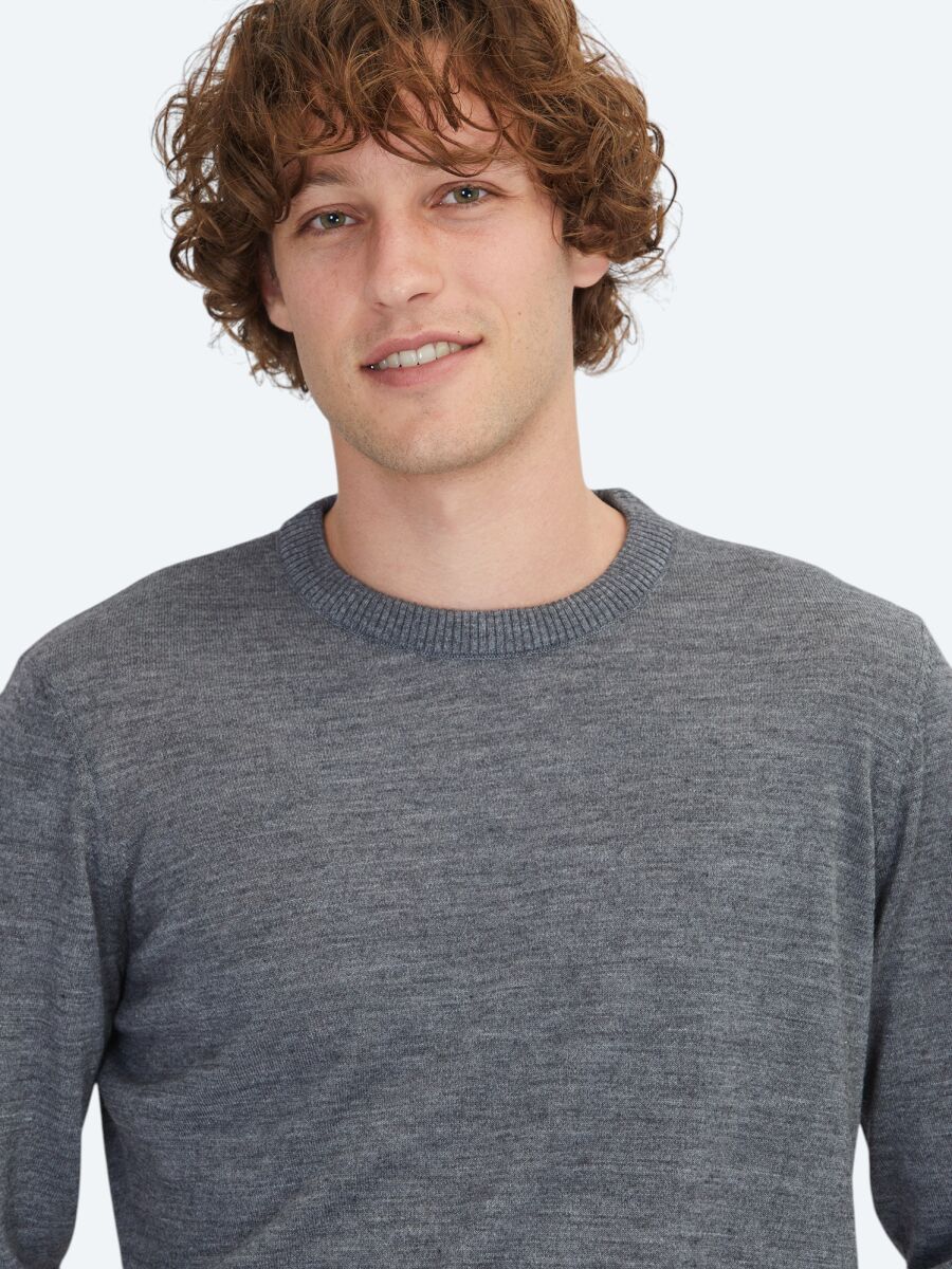 Grey Knitwear Sweatshirt - 3