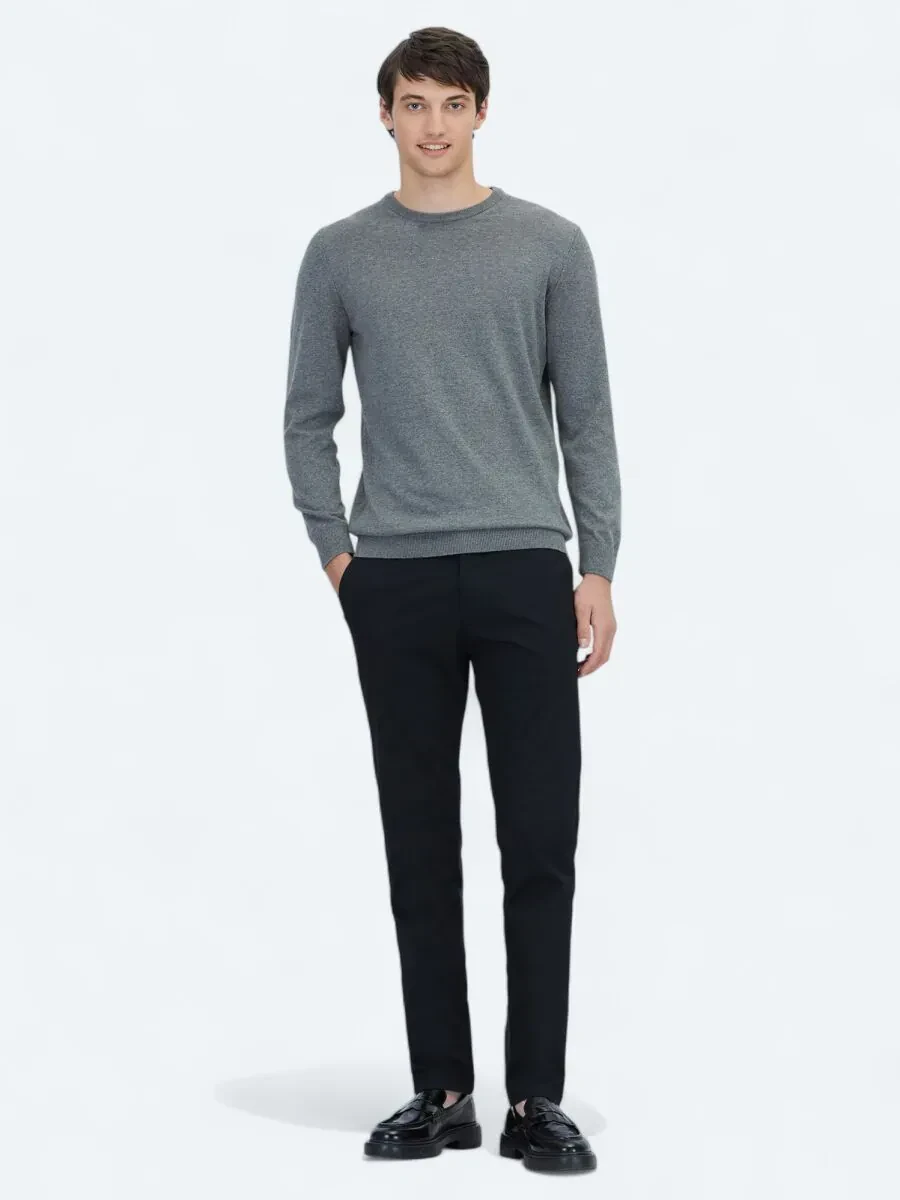 Grey Knitwear Sweatshirt - 2
