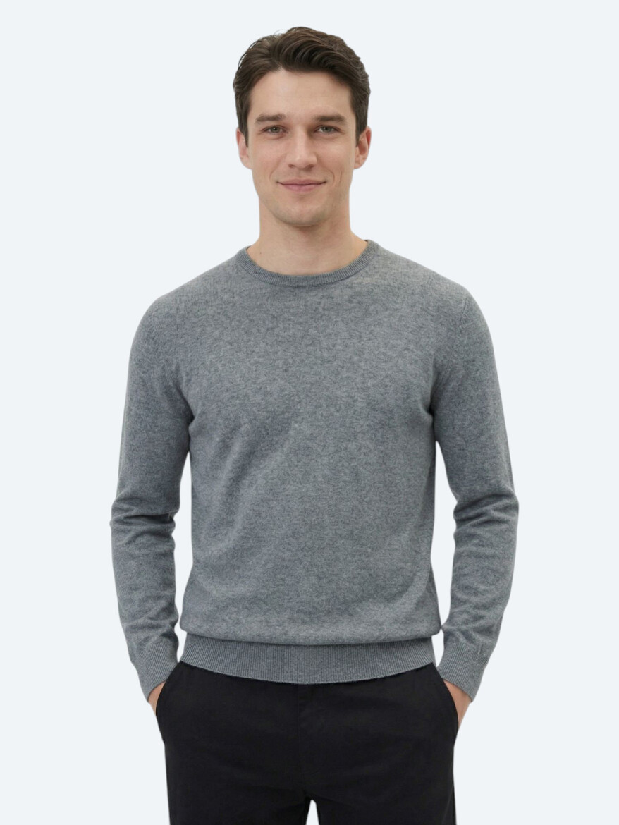 Grey Knitwear Sweatshirt - KİP