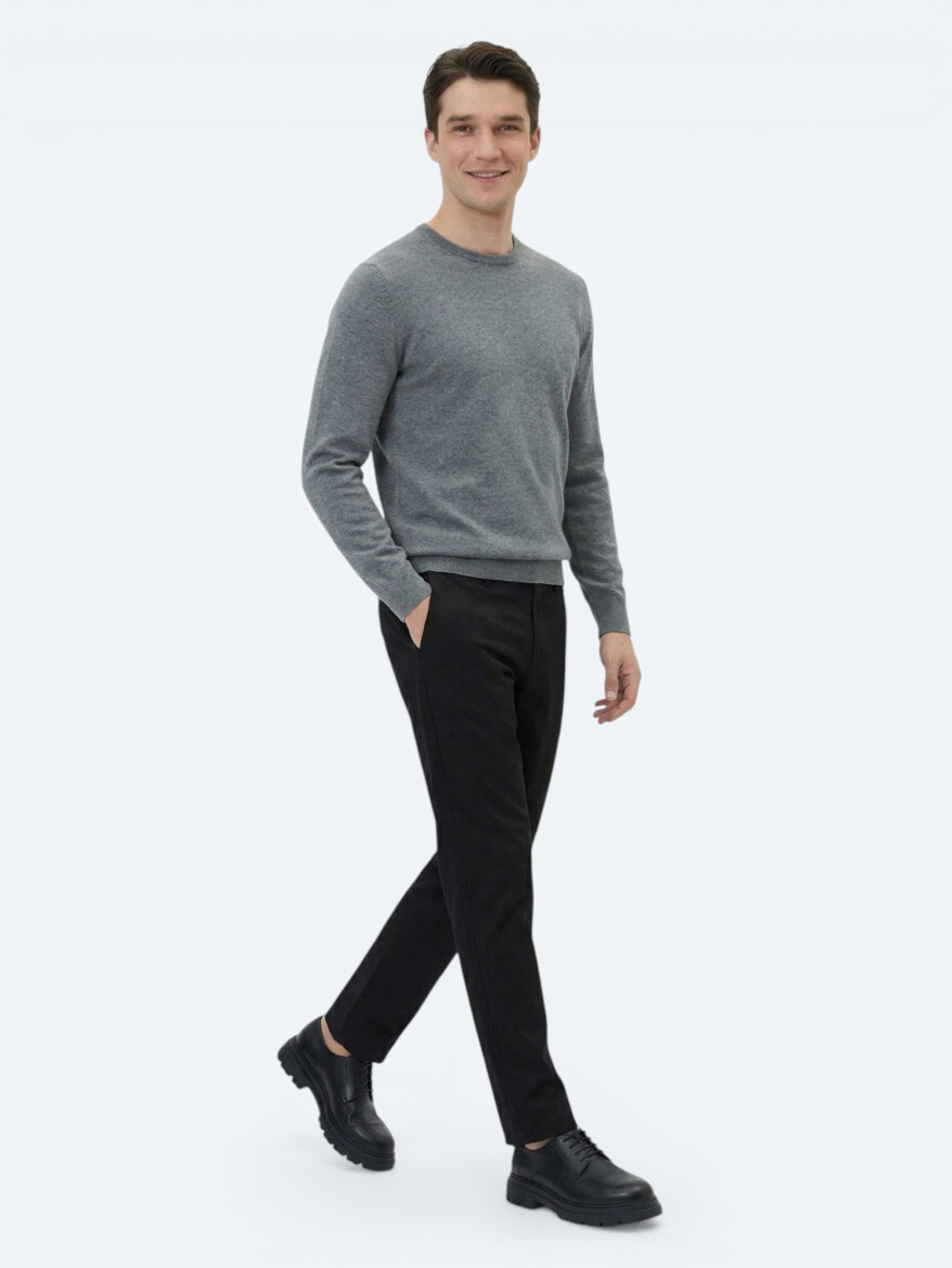 Grey Knitwear Sweatshirt - 4