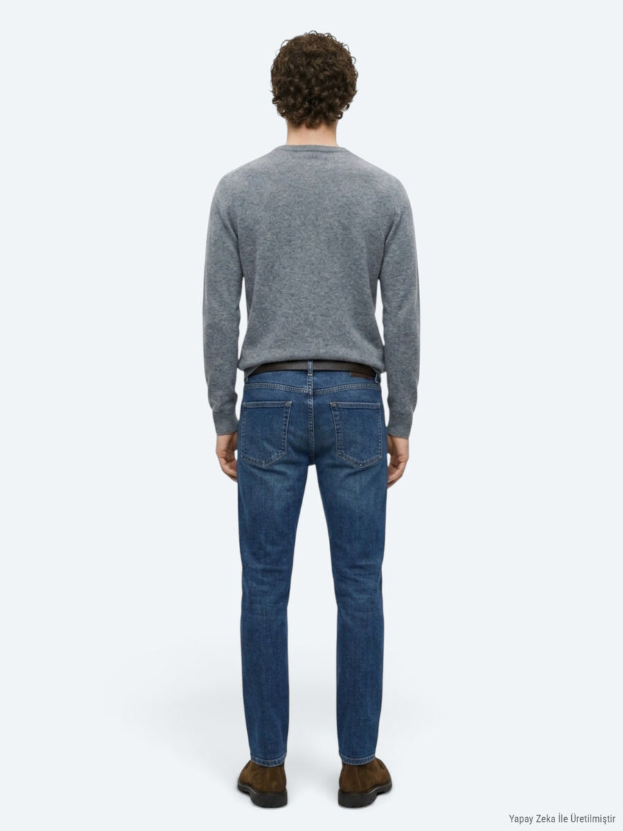 Grey Knitwear Sweatshirt - 5