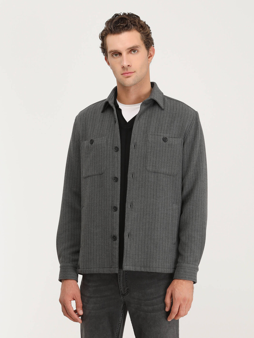 Grey Overshirt - 1